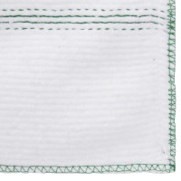 Produktbild för Rengöringsdukar 50 st vit med gröna ränder 50x60 cm