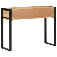 Produktbild för Avlastningsbord 100x35x75 cm massivt grovt trä mango