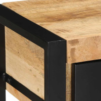 Produktbild för Avlastningsbord 100x35x75 cm massivt grovt trä mango