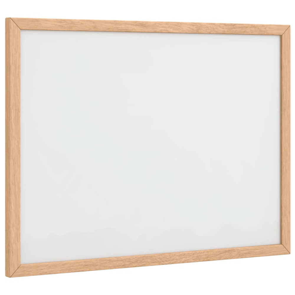 Produktbild för Magnetisk whiteboard med ram i massiv furu 40x30 cm