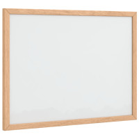 Produktbild för Magnetisk whiteboard med ram i massiv furu 40x30 cm