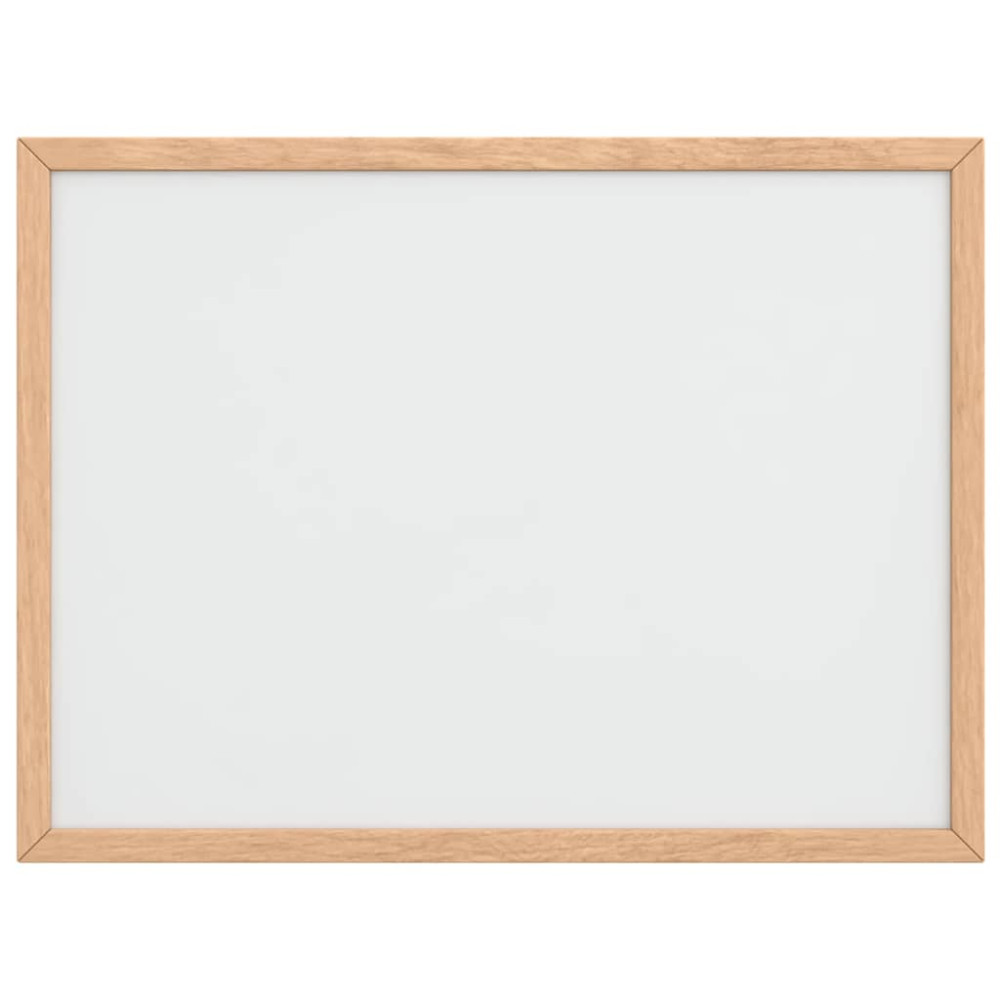 Produktbild för Magnetisk whiteboard med ram i massiv furu 40x30 cm