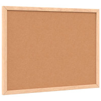 Produktbild för Magnetisk whiteboard med ram i massiv furu 40x30 cm