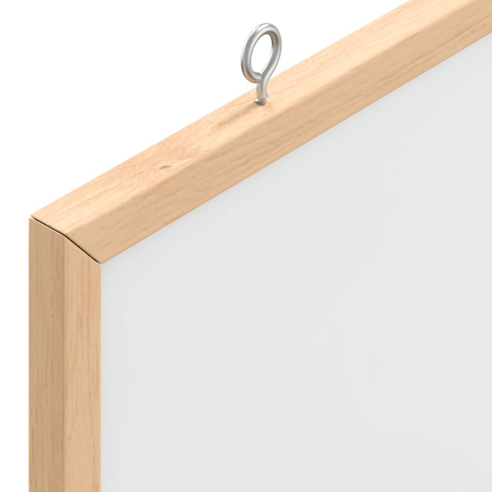 Produktbild för Magnetisk whiteboard med ram i massiv furu 40x30 cm