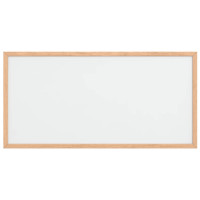 Produktbild för Magnetisk whiteboardtavla med massiv fururam 60x30 cm