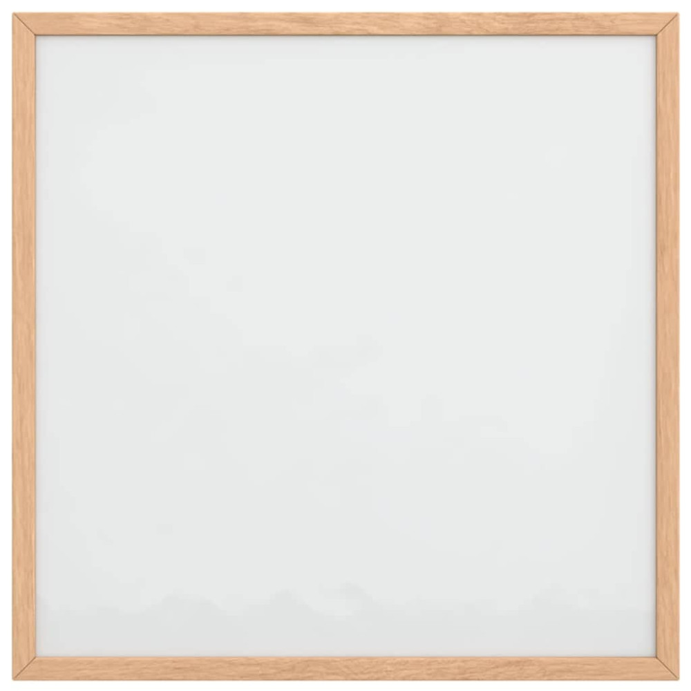 Produktbild för Magnetisk whiteboard med ram i massiv furu 40x40 cm