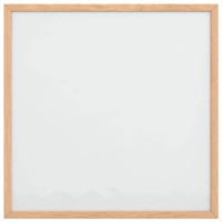 Produktbild för Magnetisk whiteboard med ram i massiv furu 40x40 cm