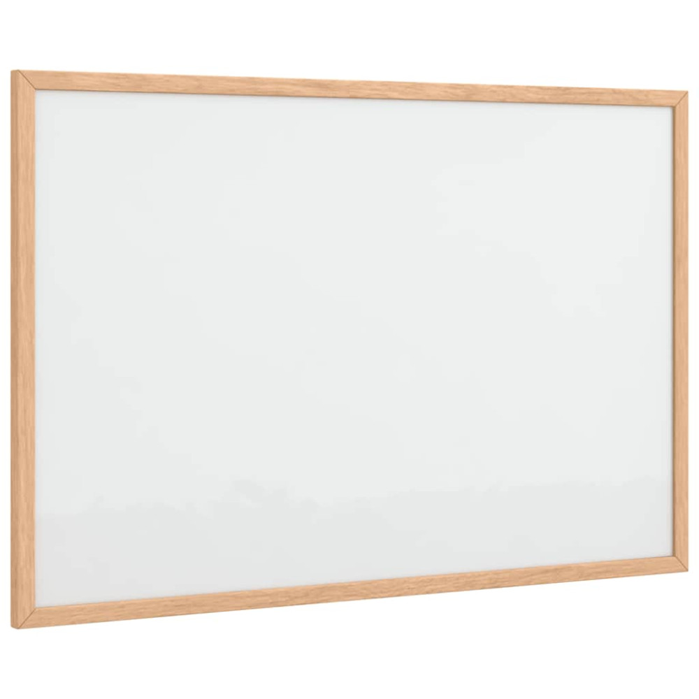 Produktbild för Magnetisk whiteboardtavla med massiv fururam 60x40 cm