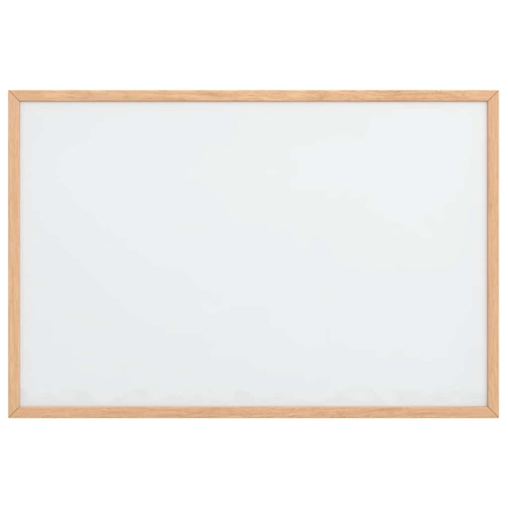 Produktbild för Magnetisk whiteboardtavla med massiv fururam 60x40 cm