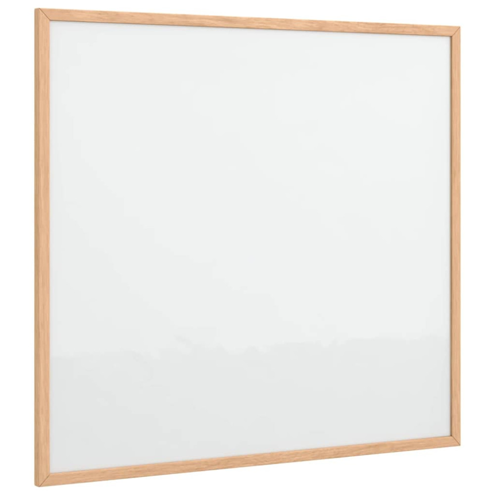 Produktbild för Magnetisk whiteboardtavla med massiv fururam 60x55 cm