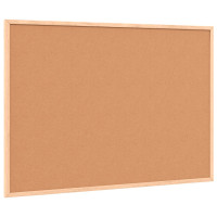 Produktbild för Magnetisk whiteboardtavla med massiv fururam 80x55 cm