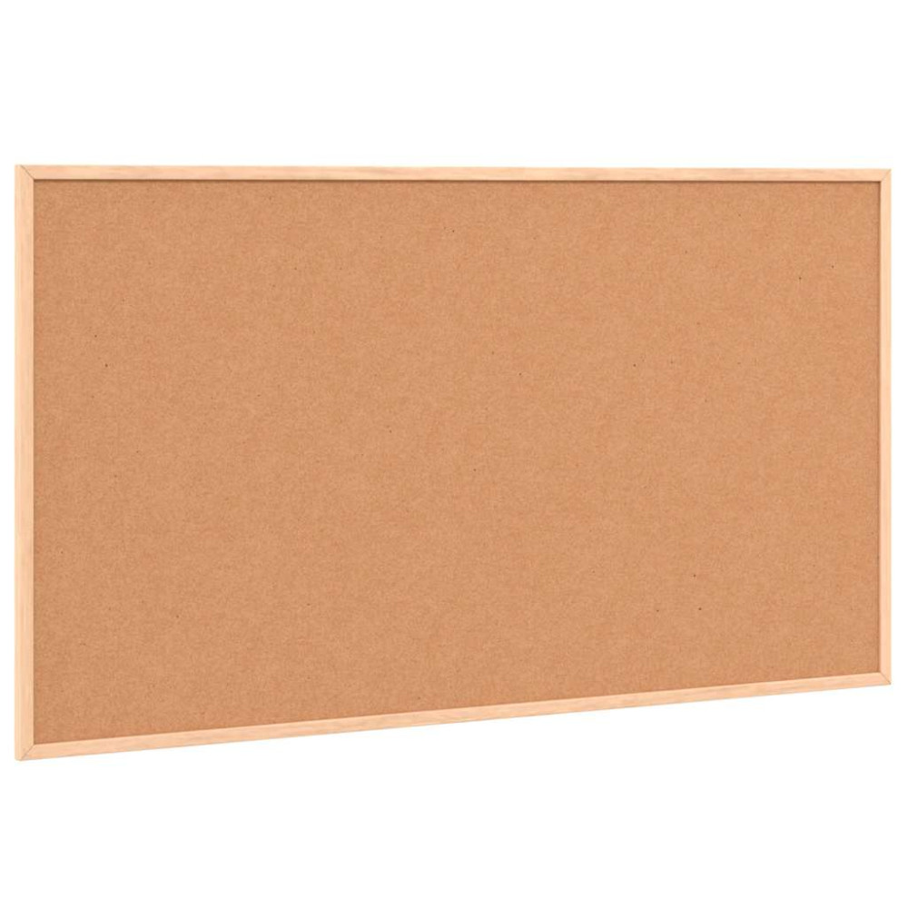 Produktbild för Magnetisk whiteboardtavla med massiv fururam 100x55 cm