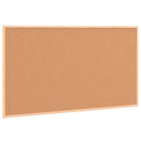 Produktbild för Magnetisk whiteboardtavla med massiv fururam 100x55 cm