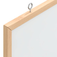 Produktbild för Magnetisk whiteboardtavla med massiv fururam 100x55 cm