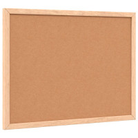 Produktbild för Griffeltavla med ram av massiv furu svart 40x30 cm