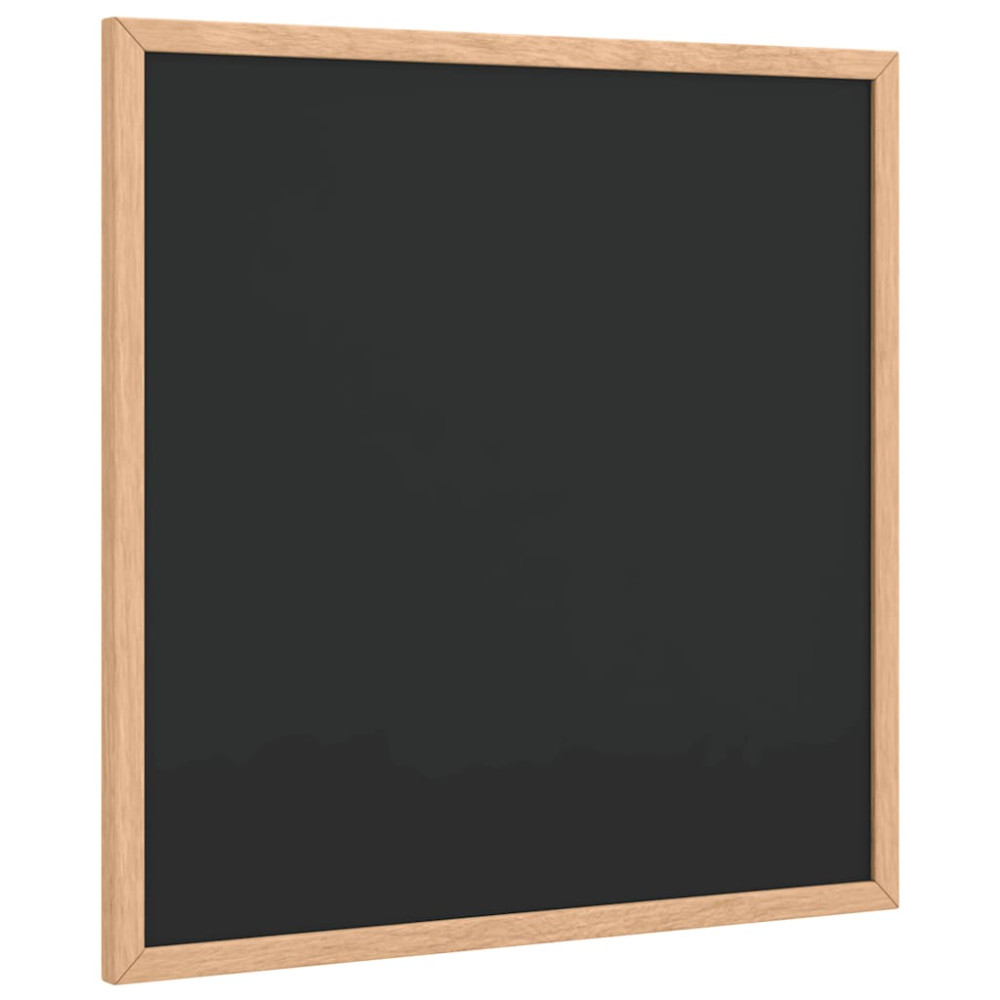 Produktbild för Griffeltavla med ram i massiv furu svart 40x40 cm