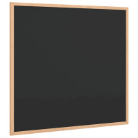 Produktbild för Griffeltavla med massiv fururam svart 60x55 cm