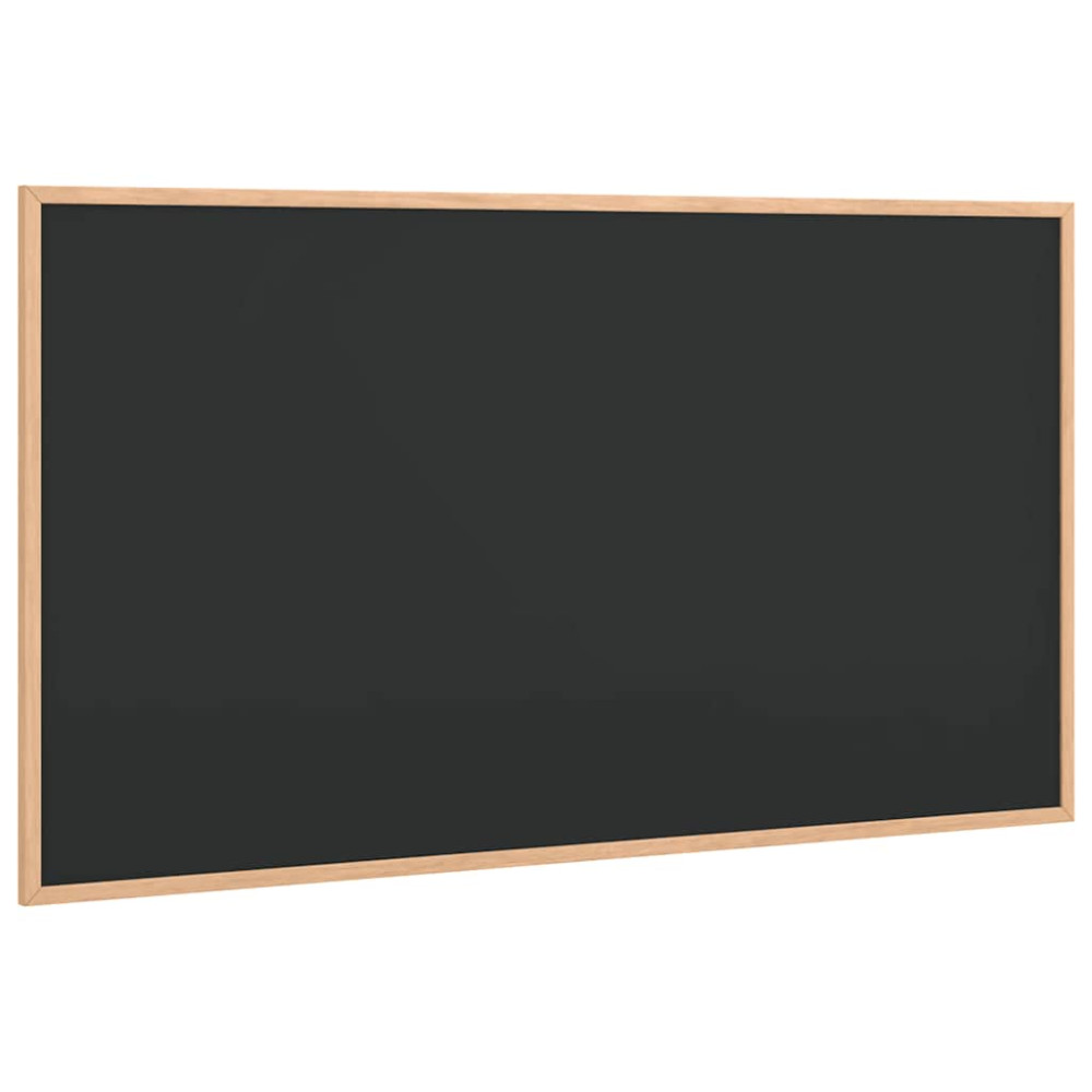 Produktbild för Griffeltavla med massiv fururam svart 100x55 cm