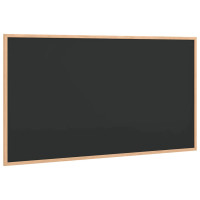 Produktbild för Griffeltavla med massiv fururam svart 100x55 cm