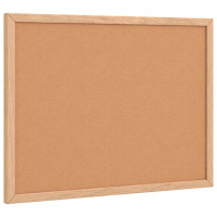 Produktbild för Korkskiva med ram av massiv furu 40x30 cm