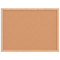 Produktbild för Korkskiva med ram av massiv furu 40x30 cm