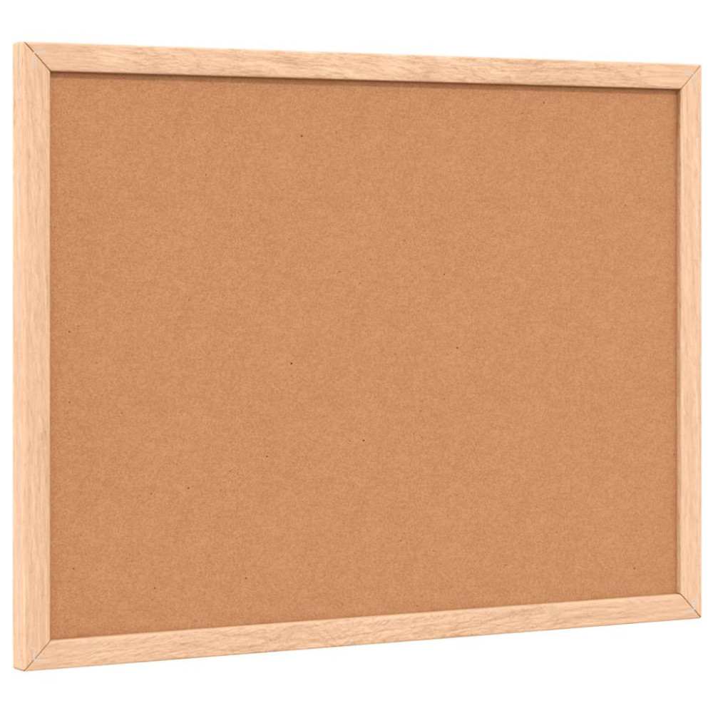 Produktbild för Korkskiva med ram av massiv furu 40x30 cm