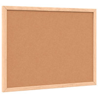 Produktbild för Korkskiva med ram av massiv furu 40x30 cm