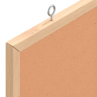 Produktbild för Korkskiva med ram av massiv furu 40x30 cm