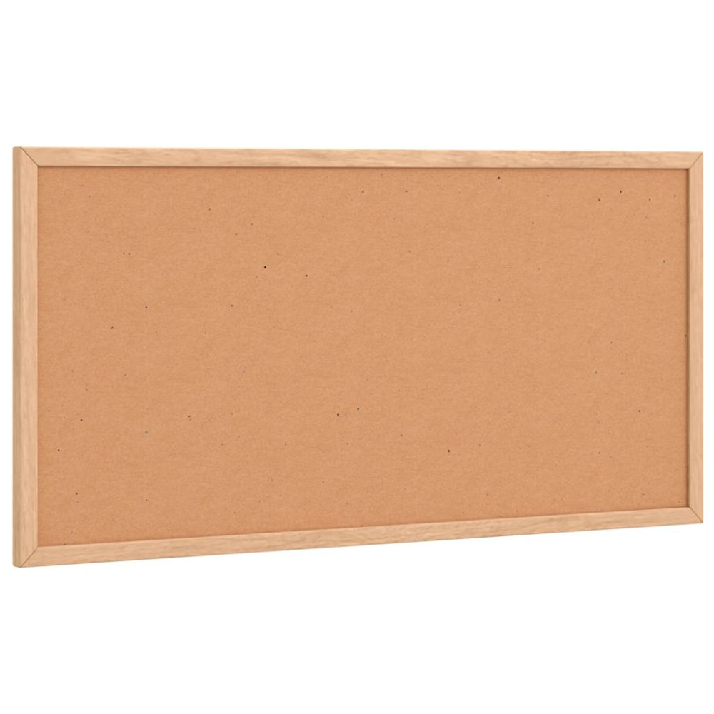 Produktbild för Korktavla med massiv fururam 60x30 cm