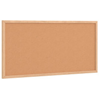 Produktbild för Korktavla med massiv fururam 60x30 cm