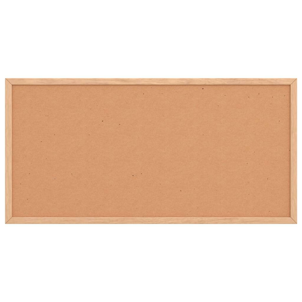Produktbild för Korktavla med massiv fururam 60x30 cm