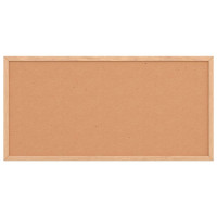 Produktbild för Korktavla med massiv fururam 60x30 cm