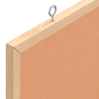 Produktbild för Korktavla med massiv fururam 60x30 cm