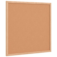 Produktbild för Korkskiva med ram av massiv furu 40x40 cm