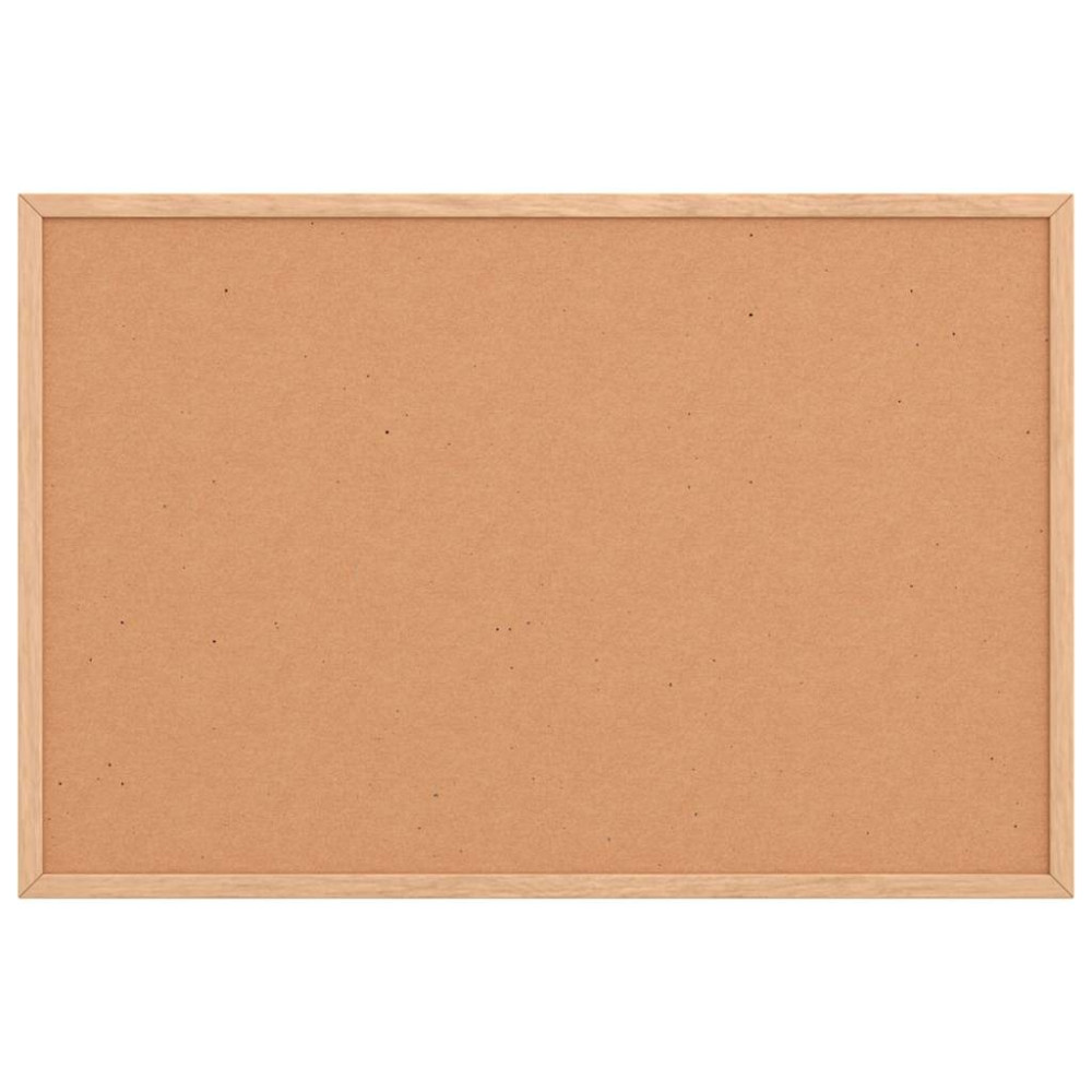 Produktbild för Korktavla med massiv fururam 60x40 cm