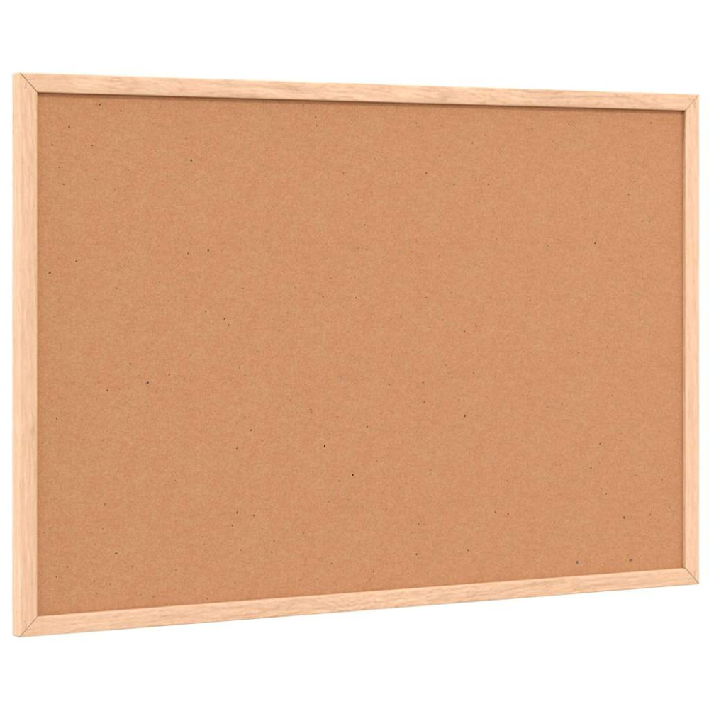 Produktbild för Korktavla med massiv fururam 60x40 cm