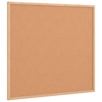 Produktbild för Korktavla med massiv fururam 60x55 cm