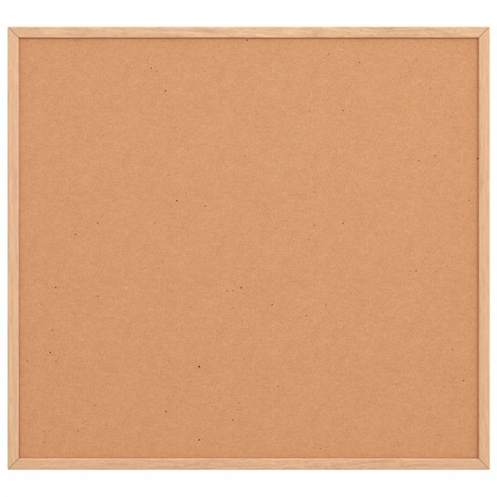 Produktbild för Korktavla med massiv fururam 60x55 cm