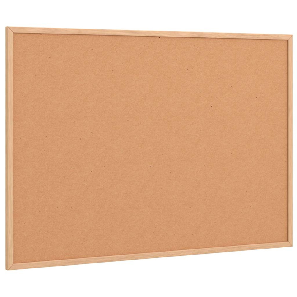 Produktbild för Korktavla med massiv fururam 80x55 cm