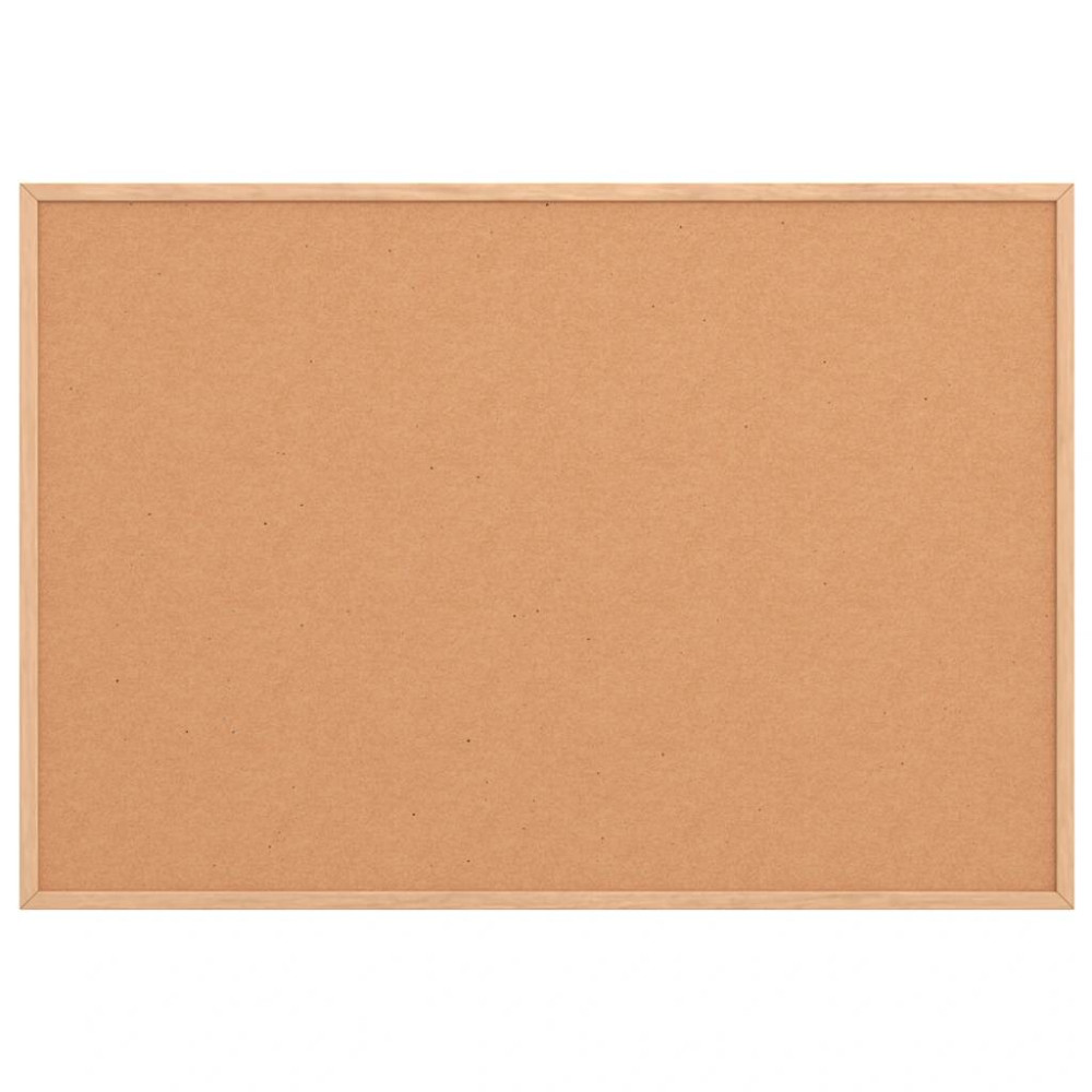 Produktbild för Korktavla med massiv fururam 80x55 cm