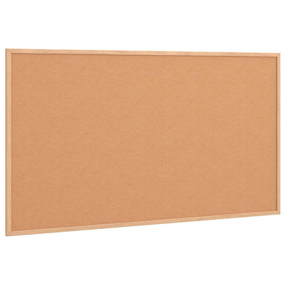 Produktbild för Korktavla med massiv fururam 100x55 cm