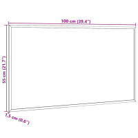 Produktbild för Korktavla med massiv fururam 100x55 cm