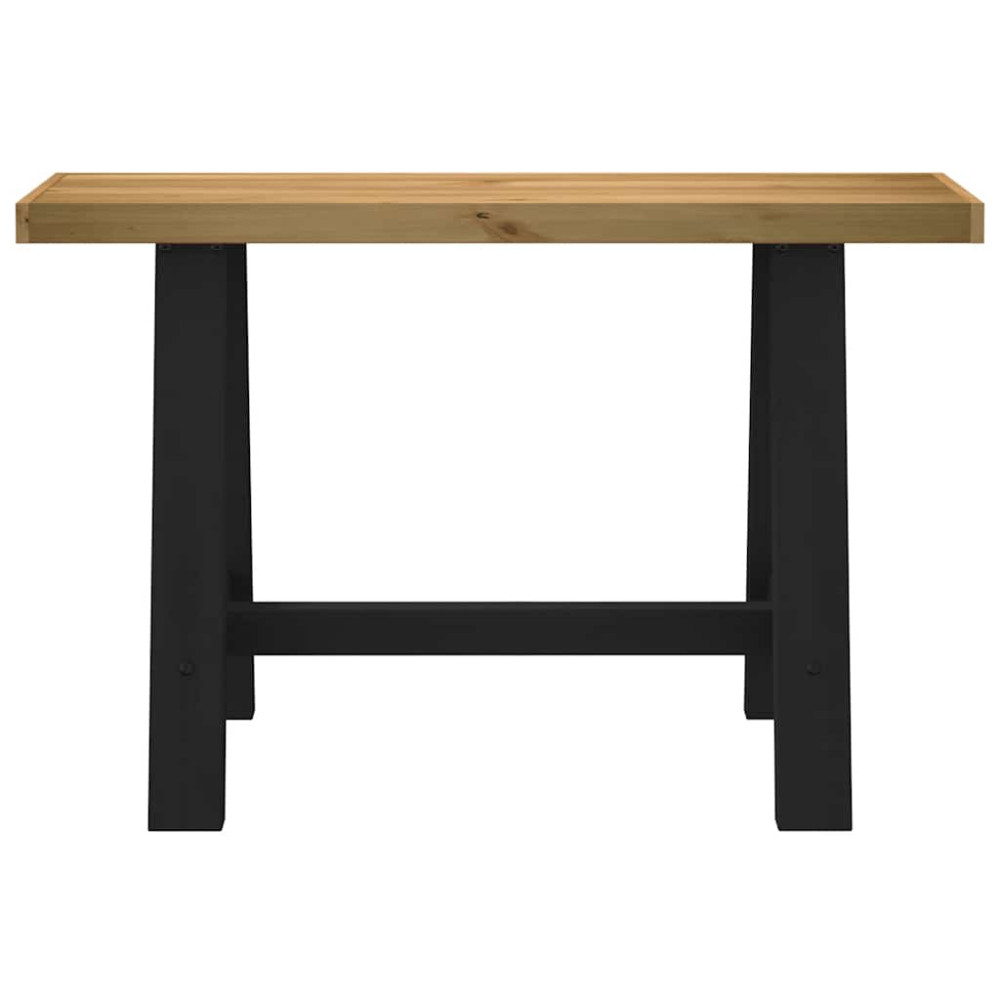 Produktbild för Konsolbord NOAIN A-formade ben 120x30x75 cm massiv furu