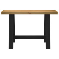 Produktbild för Konsolbord NOAIN A-formade ben 120x30x75 cm massiv furu