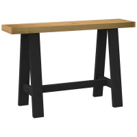 Produktbild för Konsolbord NOAIN A-formade ben 120x30x75 cm massiv furu
