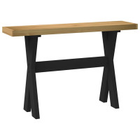 Produktbild för Konsolbord NOAIN X-formade ben 120x30x75 cm massiv furu