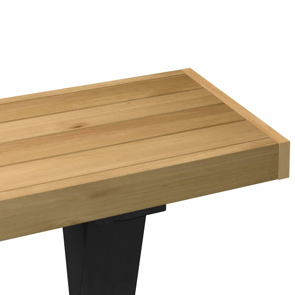 Produktbild för Konsolbord NOAIN X-formade ben 120x30x75 cm massiv furu