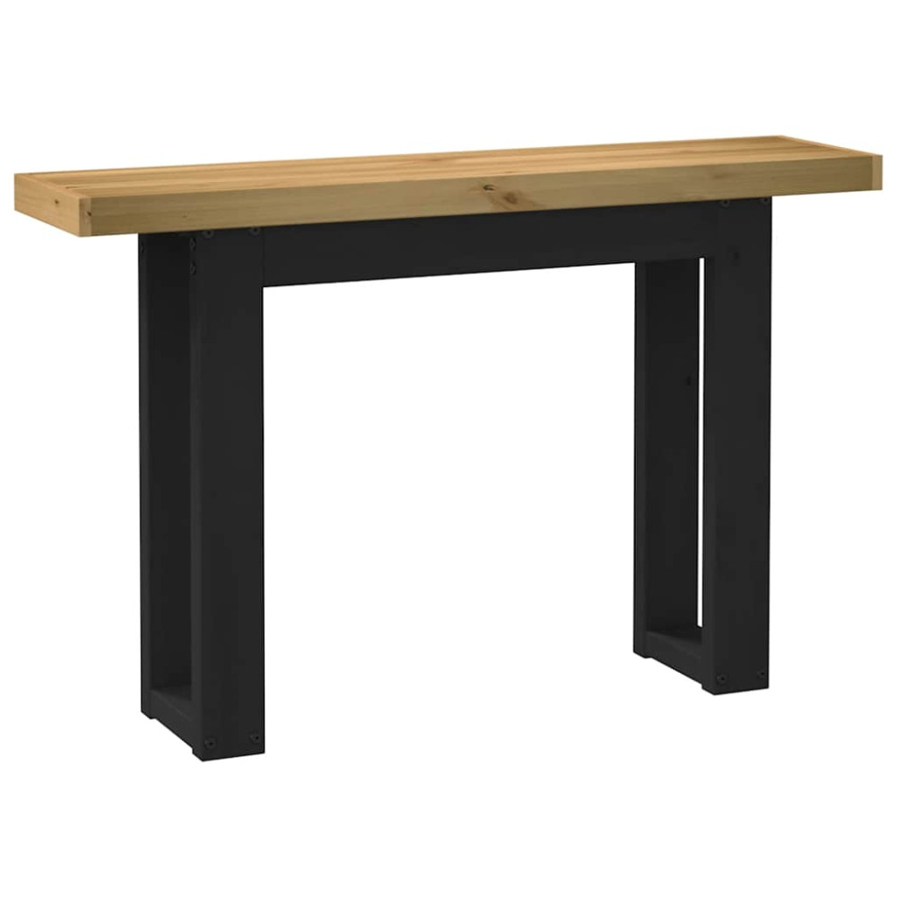 Produktbild för Konsolbord NOAIN U-formade ben 120x30x75 cm massiv furu