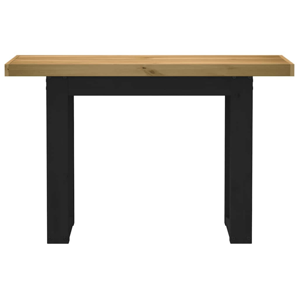 Produktbild för Konsolbord NOAIN U-formade ben 120x30x75 cm massiv furu