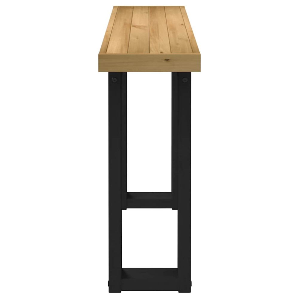 Produktbild för Konsolbord NOAIN U-formade ben 120x30x75 cm massiv furu